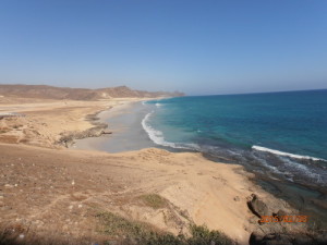 Foto mare del Dhofar, Oman del sud, lungo la via dell' incenso, dintorni di Salalah. D.B.