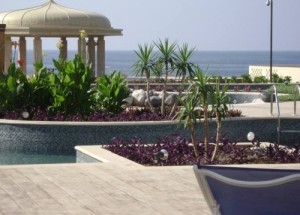 Vacanze mare presso l' Hotel Marriott Salalah Oman, foto dell' Oceano Indiano, qui chiamato Mar Arabico di fronte all' Hotel